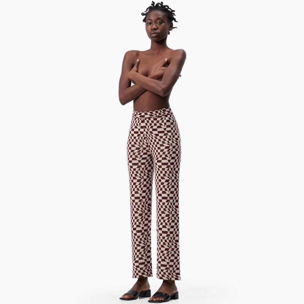 NWOT Paloma Wool Orinocco Pant - Aubergine - Picture 4 of 7